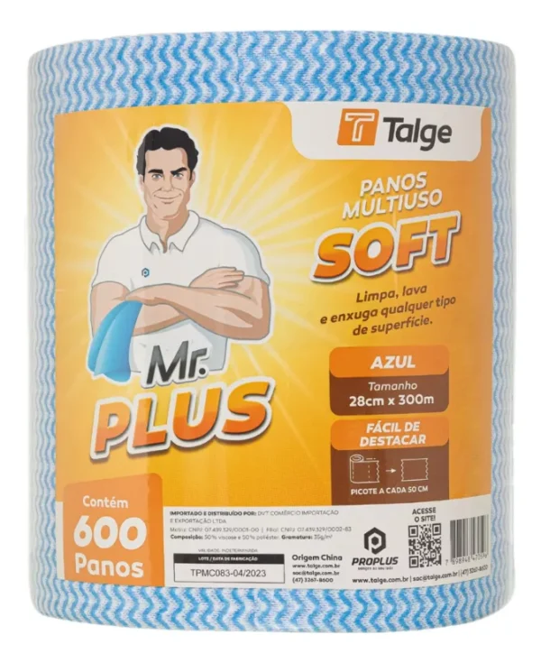 Pano multiuso perflex rolo com 600 ou 50 panos